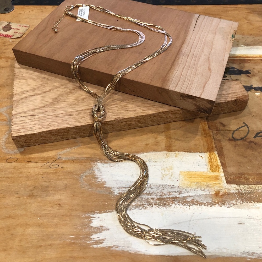 Adia Kibur metal knot necklace